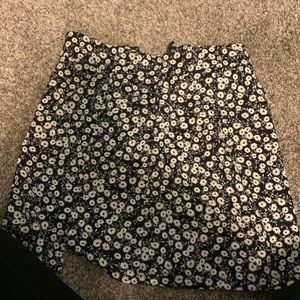 skirt black and white